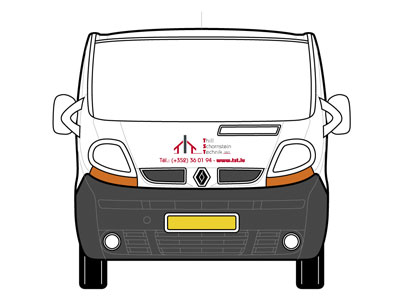 projet lettrage : Renault Traffic Thill Schorstein